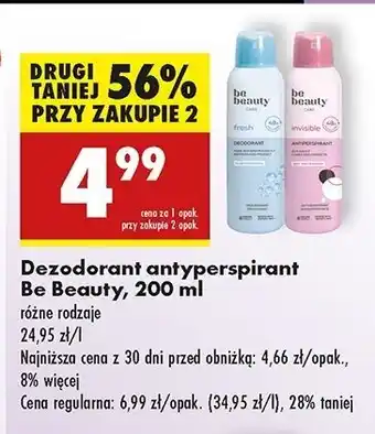 Biedronka Dezodorant invisible Be Beauty Care oferta