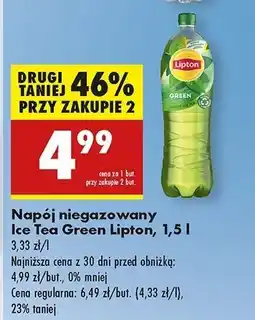 Biedronka Herbata mrożona classic Lipton Green Ice Tea oferta