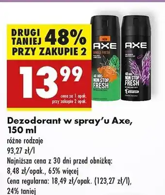 Biedronka Dezodorant Axe Excite oferta