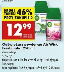 Biedronka Wkład magnolia i kwiat wiśni Air Wick Freshmatic oferta