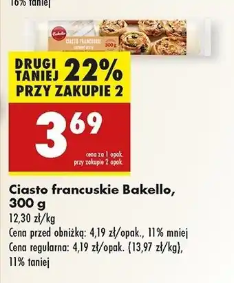 Biedronka Ciasto francuskie Bakello oferta