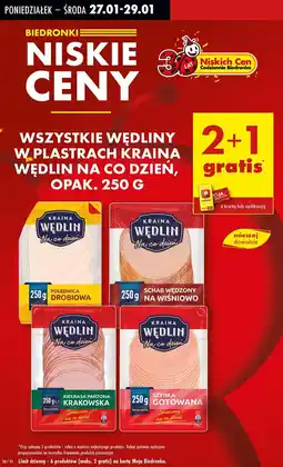 Biedronka Szynka gotowana Kraina Wędlin oferta