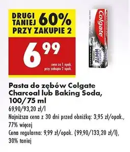 Biedronka Pasta do zębów charcoal Colgate Advanced White oferta