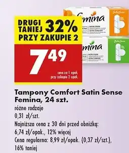 Biedronka Tampony super Femina Comfort oferta