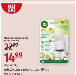 Rossmann Urządzenie + wkład białe kwiaty Air Wick Electric Essential Oils oferta