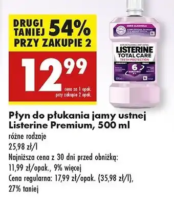 Biedronka Płyn do płukania ust 6w1 Listerine Total Care oferta