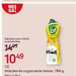 Rossmann Mleczko do czyszczenia z mikrokryształkami lemon Cif Cream oferta