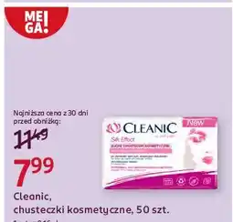 Rossmann Chusteczki kosmetyczne suche silk effect Cleanic oferta