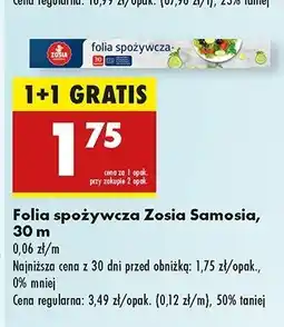 Biedronka Folia spożywcza 30 m Zosia Samosia oferta