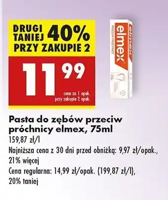 Biedronka Pasta do zębów przeciw próchnicy Elmex oferta