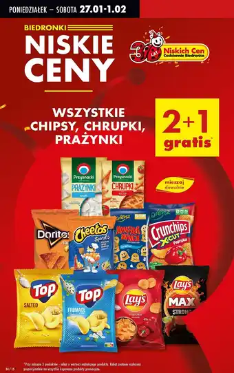 Biedronka Chipsy chili & limonka Lay's Strong oferta