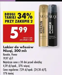 Biedronka Lakier do włosów power Niuqi oferta