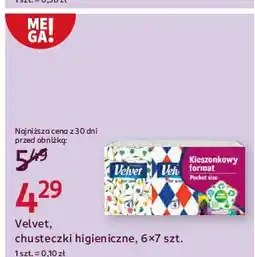 Rossmann Chusteczki mini Velvet oferta