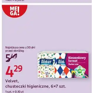 Rossmann Chusteczki mini Velvet oferta