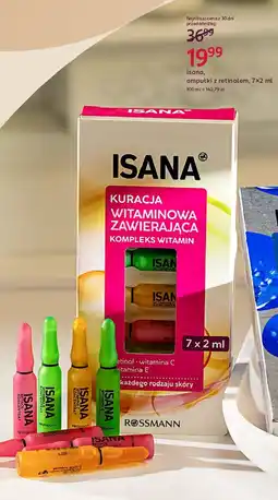 Rossmann Ampułki z retinolem witaminą c i e Isana Vitamin Booster oferta