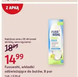 Rossmann Wkładki odświeżające do butów rozm. s Fusswohl oferta