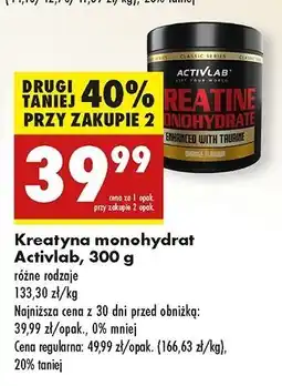 Biedronka Kreatyna z witaminami Activlab oferta