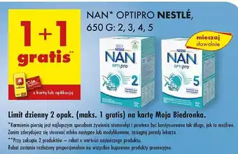 Biedronka Mleko 4 Nestle Nan Optipro oferta