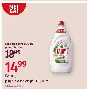 Rossmann Płyn do mycia naczyń aloes i jaśmin Fairy Sensitive oferta