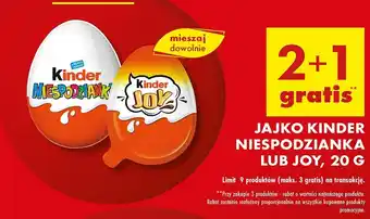 Biedronka Jajko z niespodzianką Kinder Joy oferta