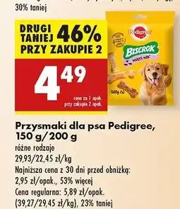 Biedronka Ciasteczka dla psów Pedigree Biscrok oferta