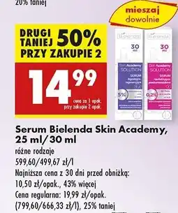 Biedronka Serum rewitalizujące Bielenda Skin Academy Solution oferta