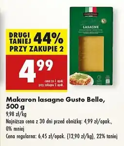 Biedronka Makaron lasagne Gustobello oferta