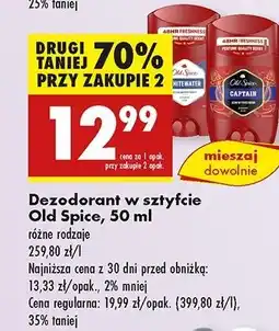 Biedronka Dezodorant Old Spice Captain oferta