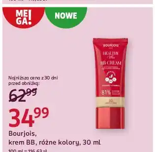 Rossmann Krem bb 02 medium Bourjois Healthy Mix oferta