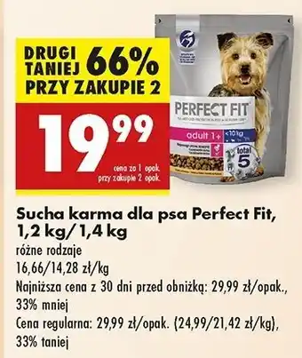 Biedronka Karma dla psa adult 1+ Perfect Fit oferta