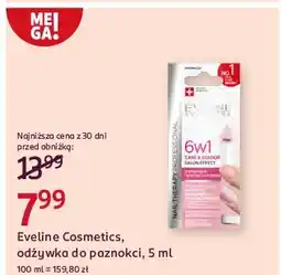 Rossmann Odżywka do paznokci 6w1 care&colour nadająca kolor nude Eveline Nail Therapy Professional oferta