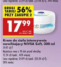 Biedronka Krem do twarzy i ciała intensywnie nawilżający Nivea Soft oferta