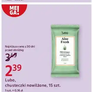 Rossmann Chusteczki nawilżające aloes Luba oferta