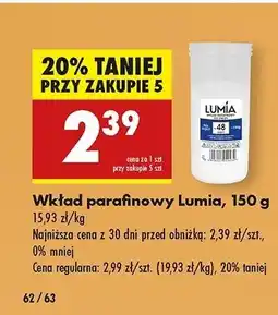 Biedronka Wkład parafinowy 48h 150 g Lumia oferta