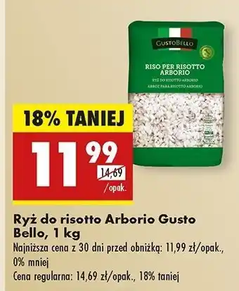 Biedronka Ryż do risotto Gustobello oferta