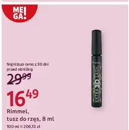 Rossmann Tusz do rzęs Rimmel Extra 3D Lash oferta