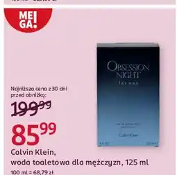 Rossmann Woda toaletowa Calvin Klein Obsession Night Men oferta