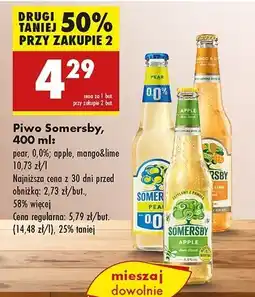 Biedronka Piwo Somersby Mango & Lime oferta