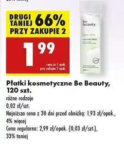 Biedronka Płatki kosmetyczne z ekstraktem aloesu Be Beauty oferta