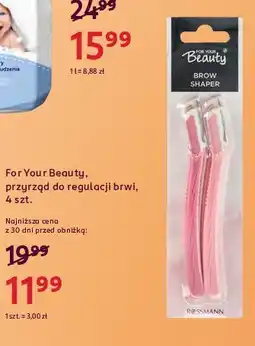 Rossmann Trymery do brwi For Your Beauty oferta