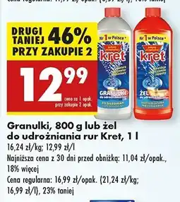 Biedronka Żel do udrożniania rur Kret oferta