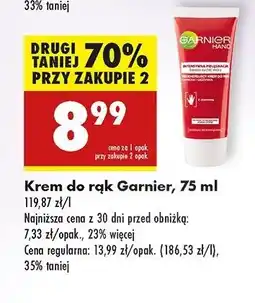 Biedronka Krem do rąk intensywnie regenerujący Garnier Hand oferta