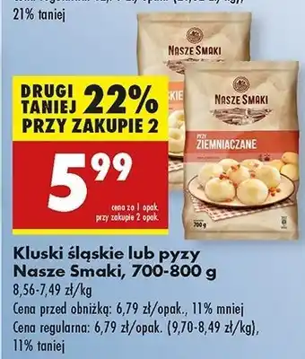 Biedronka Kluski śląśkie Nasze Smaki oferta