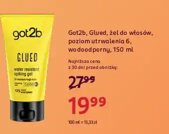 Rossmann Żel do włosów Got2B Ultra Glued oferta