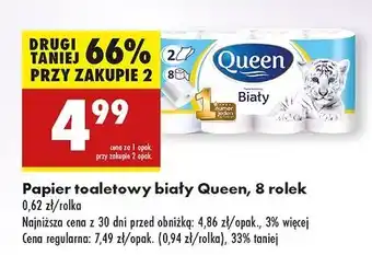 Biedronka Papier toaletowy biały Queen oferta