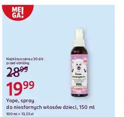 Rossmann Spray do niesfornych włosów dzieci Yope oferta