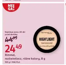 Rossmann Rozświetlacz 002 Rimmel High'light oferta