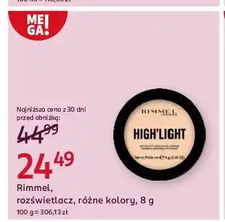 Rossmann Rozświetlacz 002 Rimmel High'light oferta