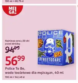 Rossmann Woda toaletowa Police To Be #Freetodare oferta