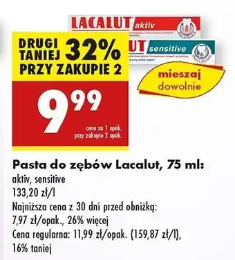 Biedronka Pasta do zębów Lacalut Sensitive oferta